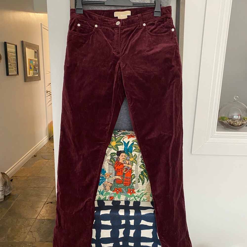 Michael Kors Straight Velour Pants